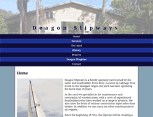 Tablet Screenshot of deagonslipways.com.au